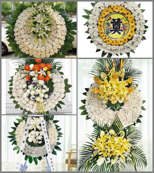 山西运城河津市僧楼镇南方平村花圈速递