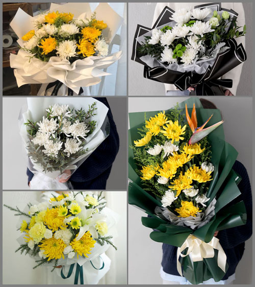 山西运城河津市僧楼镇南方平村白事花束代送